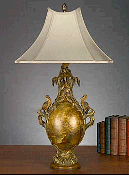 gold leaf lamp